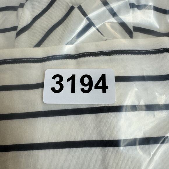 Little Co. by Lauren Conrad Organic Relaxed Skater Tee Black White Stripe 6M - Picture 6 of 6